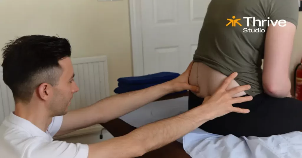 Back Pain Assessment Before Pilates Class in Broadstone